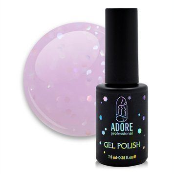 Гель-лак з голографічними блискітками Adore № G-06 7,5 мл