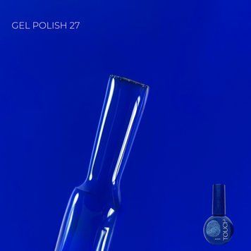 Гель-лак синій Touch Gel Polish 27, 9мл