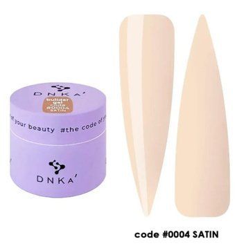 Гель будівельний бежевий DNKa Builder Gel #0004 Satin, 15 ml