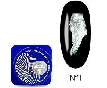 Гель арт паста з глітером срібна Touch Fairy paste 1, 5мл