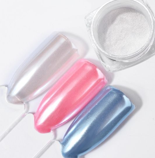 Втирка сріблясто-перлинна Pearl № 2 NailApex