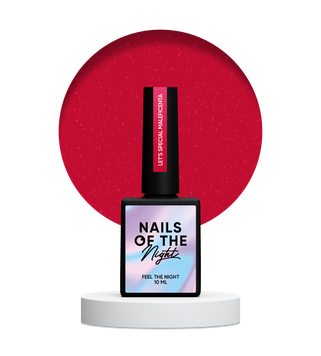 Гель-лак темно&ndash;червоний світловідбиваючий NAILSOFTHEDAY Let&rsquo;s special Maleficenta, 10 мл