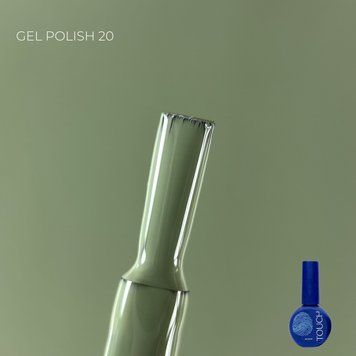 Гель-лак оливковий Touch Gel Polish 20, 9мл
