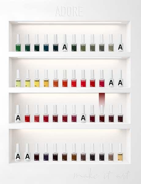 Гель-лак бордовий Adore №495 mahogany, 12 мл