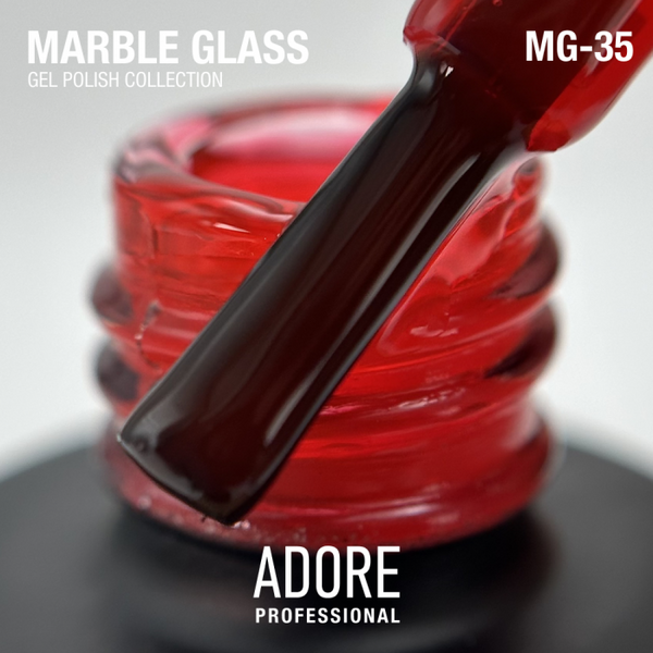 Гель-лак вітражний вогненно-червоний Adore MG-35 pyrope, 8ml