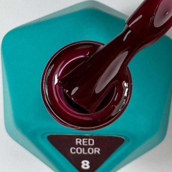 Гель-лак бордовий Avdeeva Red №8, 12мл