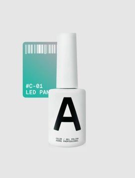 Гель-лак котяче око м&rsquo;ятно-зелений світловідбивний Adore С-01 led panel, 12 мл