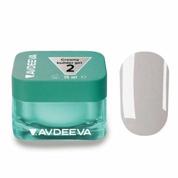 Гель для нігтів моделюючий білий Victoria Avdeeva Creamy Builder gel №2, 15 мл