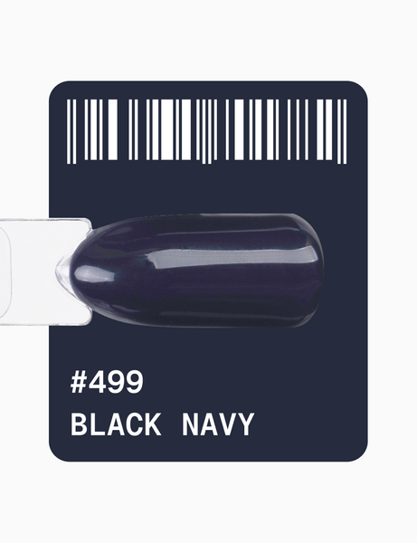 Гель-лак синьо-чорний Adore №499 black navy, 12 мл