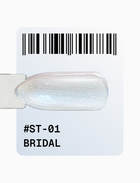 Гель-лак котяче око сріблясто-білий Adore cat`s eye St-01 bridal, 12 мл