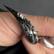 Гель-паста чорна з золотим шимером текстурна без липкого шару Clay Gel №01 charcoal, 5ml