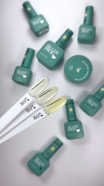 База для нігтів вершкове масло відтінок молочно-жовтий Siller Base Color Butter №10, 8мл