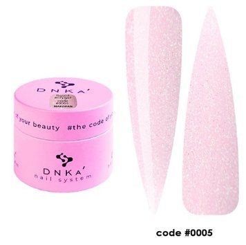 Акригель ніжно-рожевий з шимером рідкий Liquid Acrygel DNKa, 15 ml #0005 Marzipan