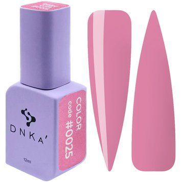Гель-лак насичений пастельний рожевий Gel Polish, 12 ml Color #0025