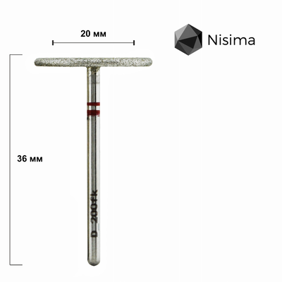 Алмазний педикюрний диск M-20 мм 240 grit Nisima 07230 фото