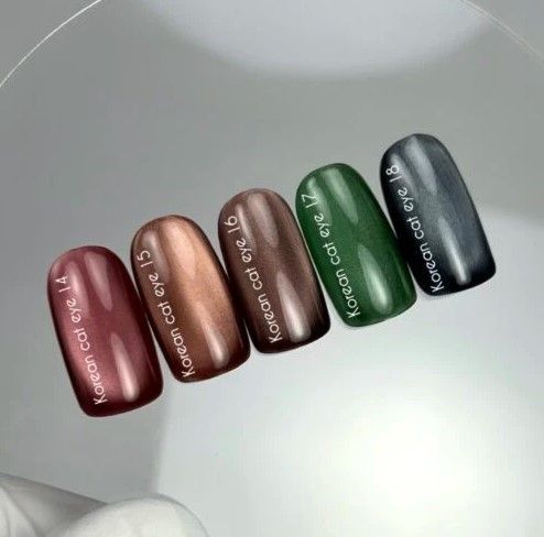 Гель-лак котяче око коричневий Nailsoftheday Korean cat eye 16, 10 мл