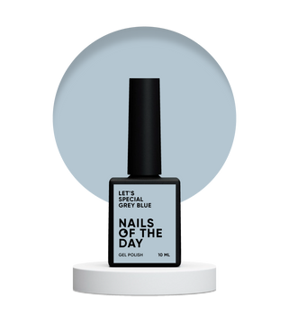Гель-лак сіро&ndash;блакитний NAILSOFTHEDAY Let's special Grey blue, 10 мл