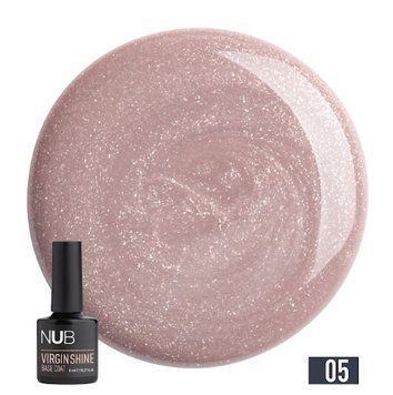 База бежева з шимером NUB Virgin Shine Base Coat #5 cocoa, 8 мл