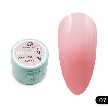 Гель-фарба для омбре рожева Global Fashion №07 Air Cushion 8г