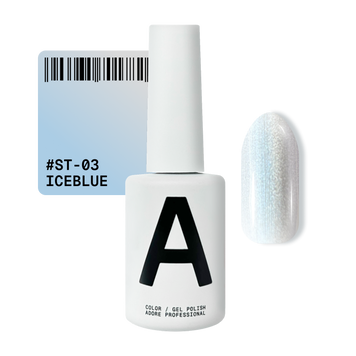 Гель-лак котяче око холодний блакитний Adore cat`s eye St-03 iceblue, 12 мл