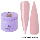 Гель мус для нарощення нюдовий Builder Gel Mousse DNKa #9, 15 ml