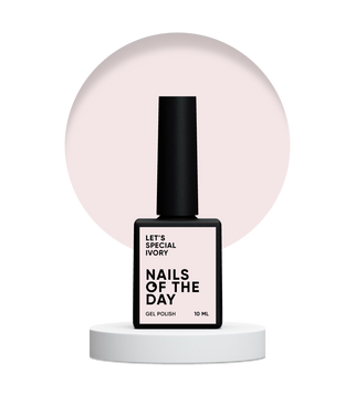 Гель-лак айворі NAILSOFTHEDAY Let's special Ivory, 10 мл