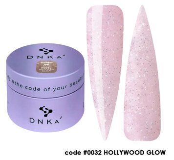 Гель будівельний світловідбивний рожевий Builder Gel DNKa #0032 Hollywood Glow 30ml