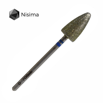 Насадка педикюрна середній абразив 8 мм D_708mK Nisima
