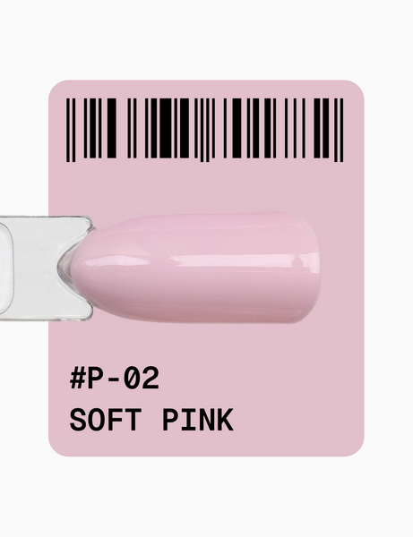 Гель-лак рожевий пастельний Adore № P-02 soft pink 12 мл