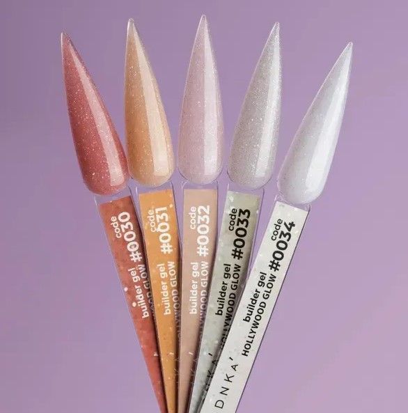 Гель будівельний світловідбивний молочний Builder Gel DNKa #0033 Hollywood Glow 15ml