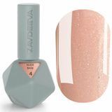 База для гель-лаку нюдовий персик зі шиммером Аvdeeva nude base №4, 12мл