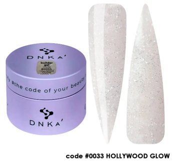 Гель будівельний світловідбивний молочний Builder Gel DNKa #0033 Hollywood Glow 30ml