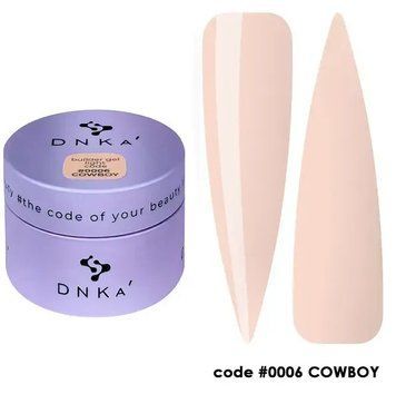 Гель будівельний холодний бежевий Builder Gel Light DNKa, 30 ml #0006 Cowboy