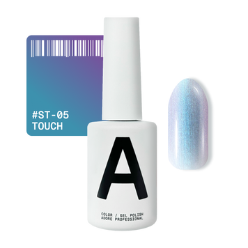 Гель-лак котяче око блакитно-синій Adore cat`s eye St-05 touch, 12 мл