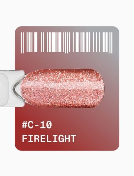 Гель-лак котяче око червоний рубін світловідбивний Adore С-10 firelight, 12 мл