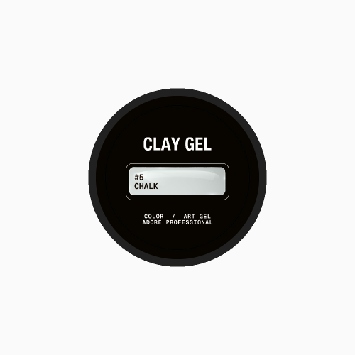 Гель-паста біла текстурна без липкого шару Clay Gel №05 chalk, 5ml