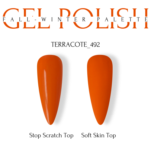 Гель-лак теракот Adore №492 terracote, 8 мл