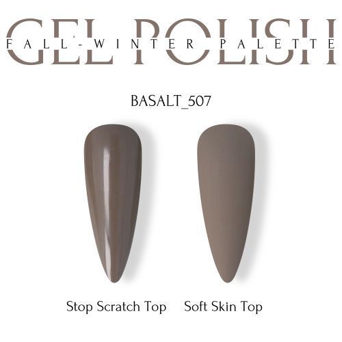 Гель-лак курний сірий Adore №507 - basalt, 8мл