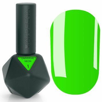 Гель рідкий неоново-зелений Avdeeva universal gel neon #01, 12 мл