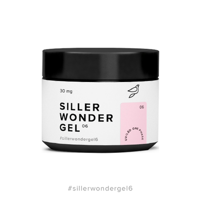 Гель камуфлюючий рожево-ліловий Siller Wonder Gel №6, 30 мл
