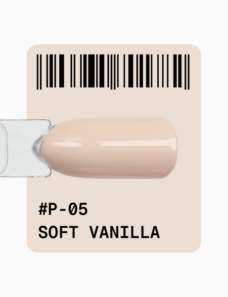 Гель-лак бежевий пастельний Adore № P-05 soft vanilla 12 мл
