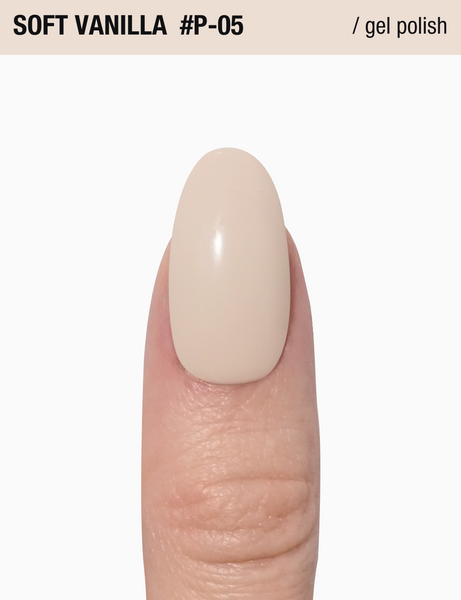 Гель-лак бежевий пастельний Adore № P-05 soft vanilla 12 мл