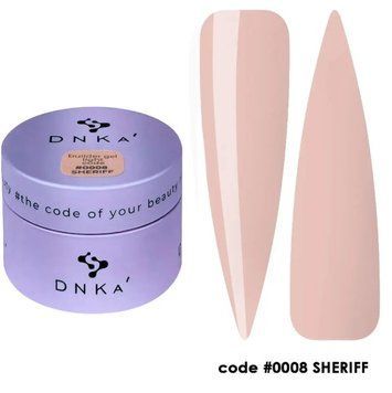 Гель будівельний теплий бежевий Builder Gel Light DNKa, 30 ml #0008 Sheriff