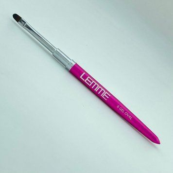 Пензлик для гелю овальний Lemme 6 gel oval