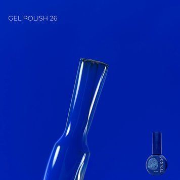 Гель-лак насичений волошковий Touch Gel Polish 26, 9мл