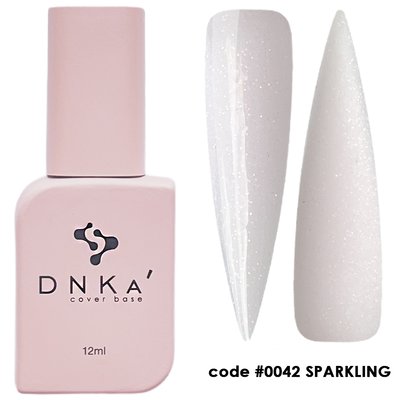 База камуфлююча з блискітками DNKa Cover Base, 12 ml #0042 Sparkling