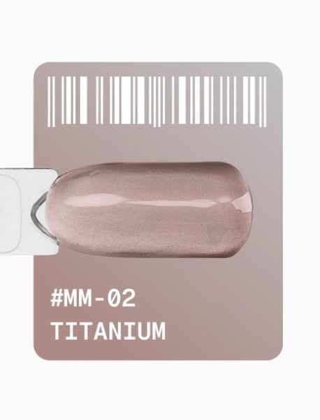 Гель-лак котяче око горіхово-коричневий Adore Metal Glass Cat&rsquo;s Eye Mm-02 titanium, 12 мл