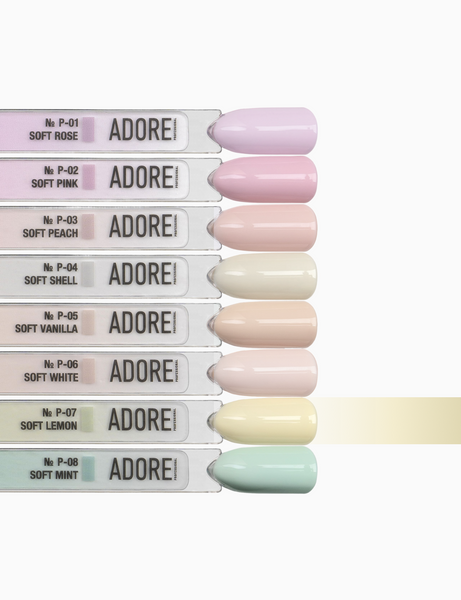 Гель-лак лимонно-жовтий пастельний Adore № P-07 soft lemon 12 мл