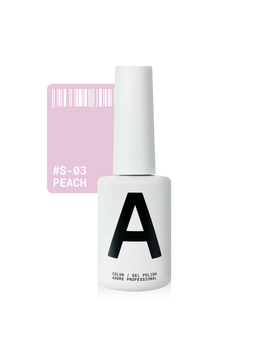 Гель-лак з шимером персиково-рожевий з молочним підтоном Adore S-03 peach, 12 мл
