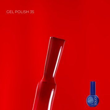 Гель-лак яскраво-чевоний Touch Gel Polish 35, 9мл